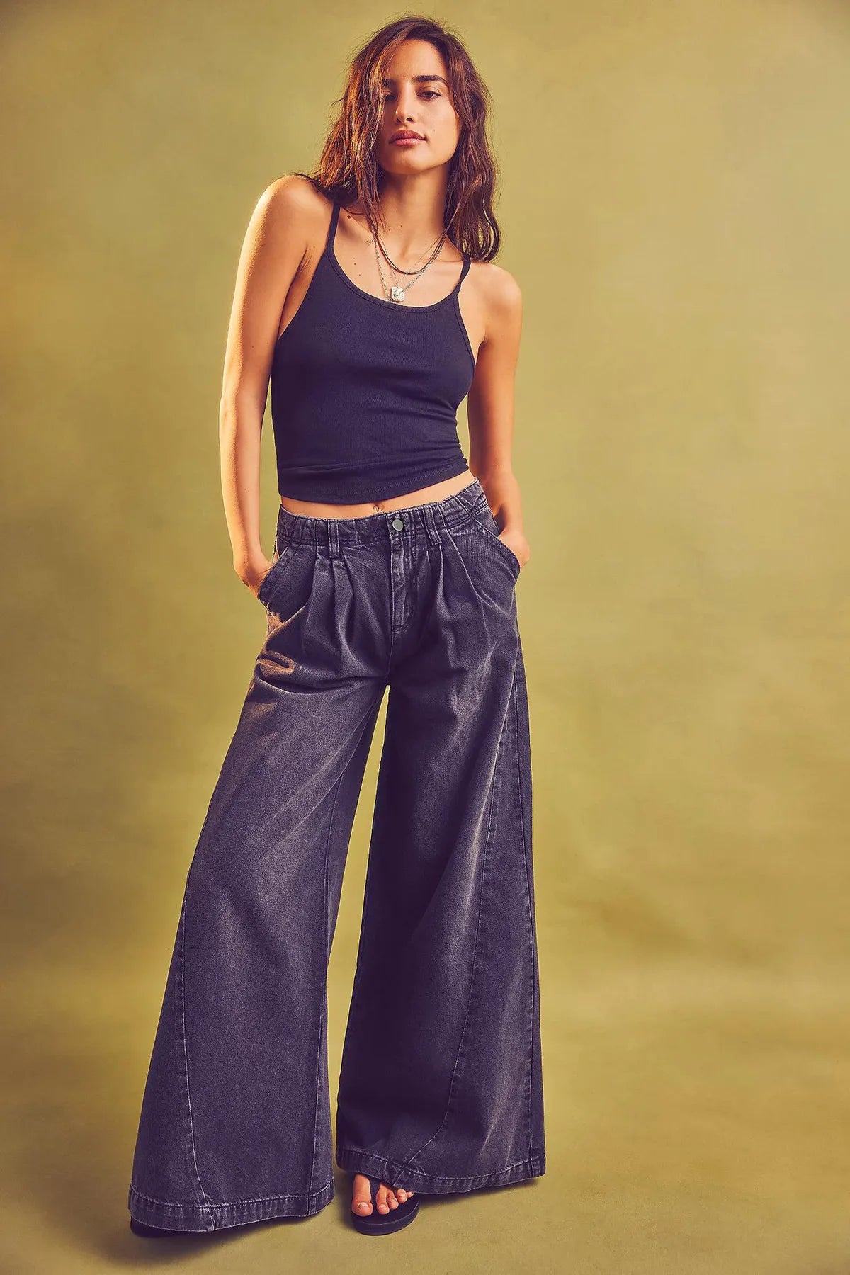 Casual Wide Leg Jeans