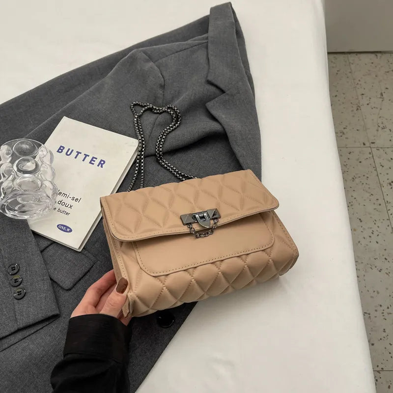 Women Rhombus Square Chain Shoulder Bag