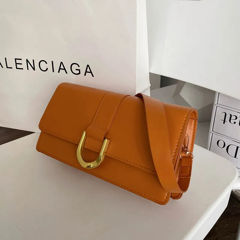 Solid Color Large Capacity Shoulder Handle Tote Bag