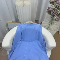 Women Casual Solid Color Knitted Long-Sleeve Sweater Drawstring Shorts Two-Piece Set