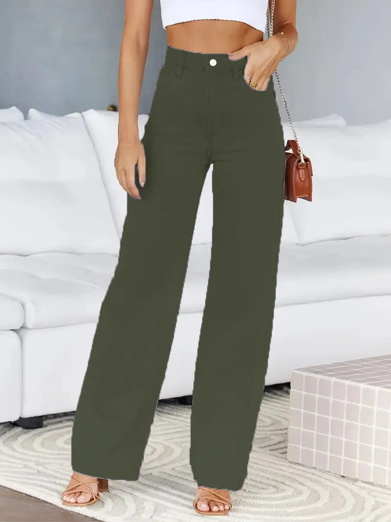 Basic Light Blue Straight Jeans