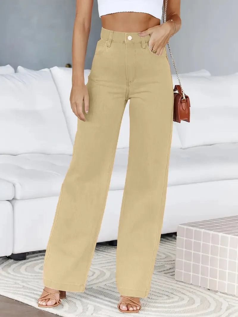 Basic Light Blue Straight Jeans