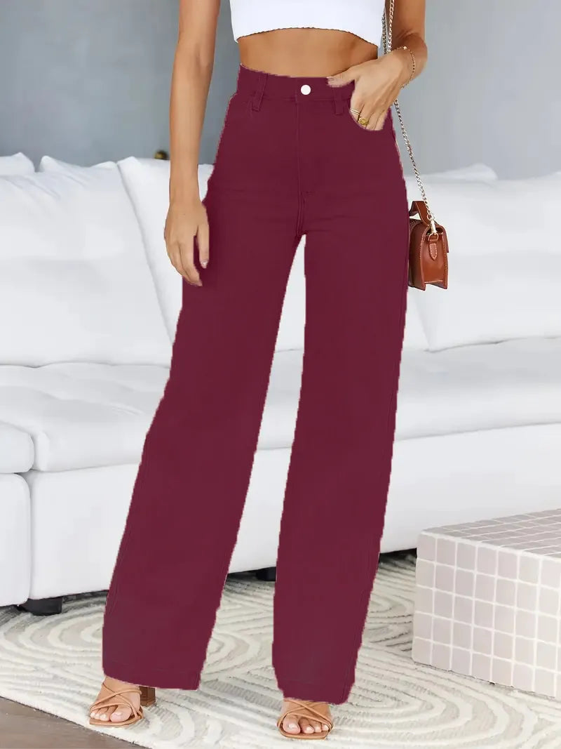 Basic Light Blue Straight Jeans