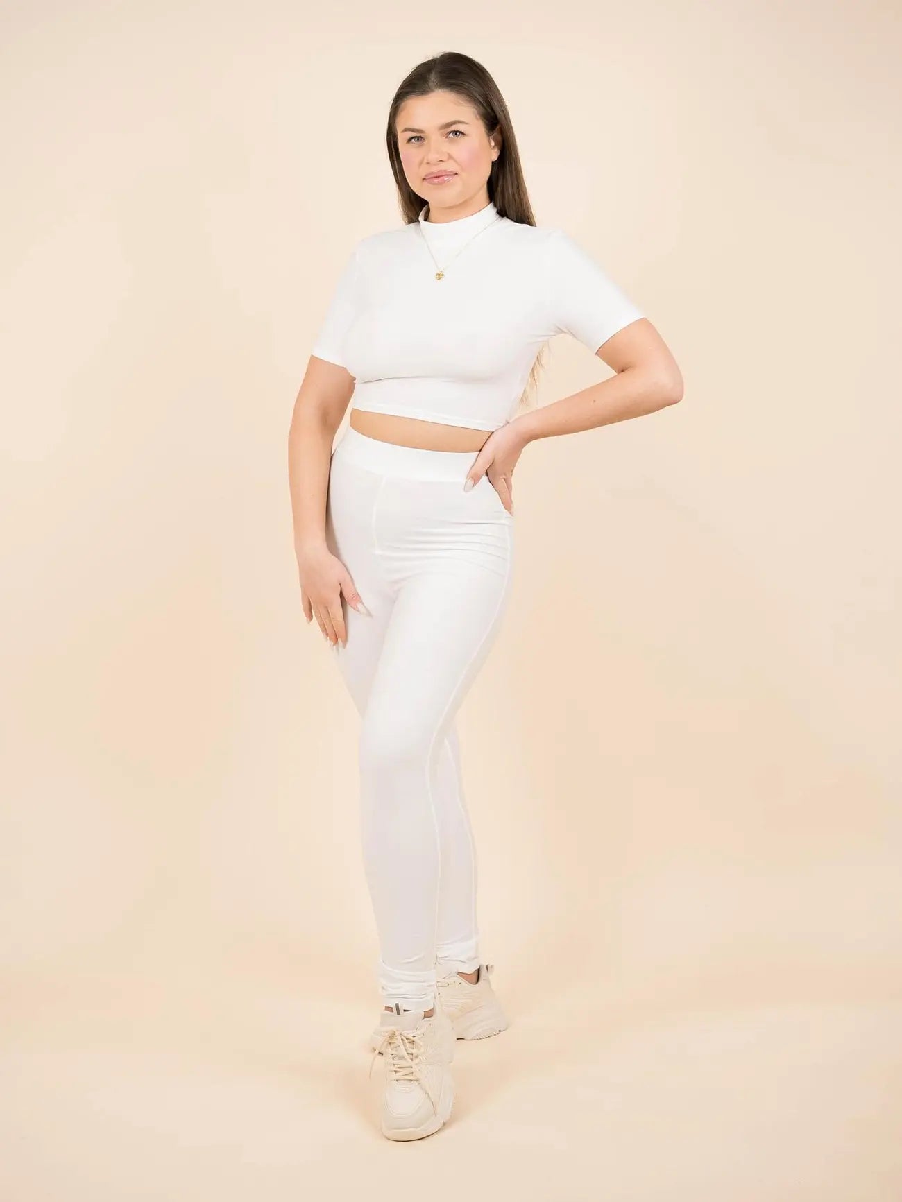 Cut-Out Top: Stylish Workout Set