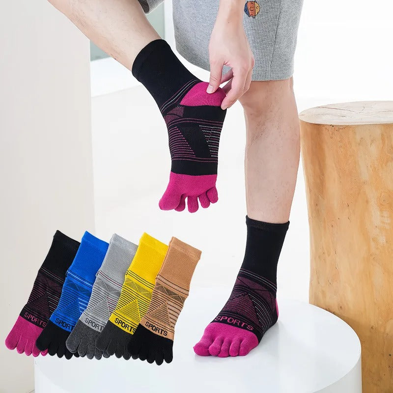 Men’s Sports Five-Finger Socks – 5 Pairs