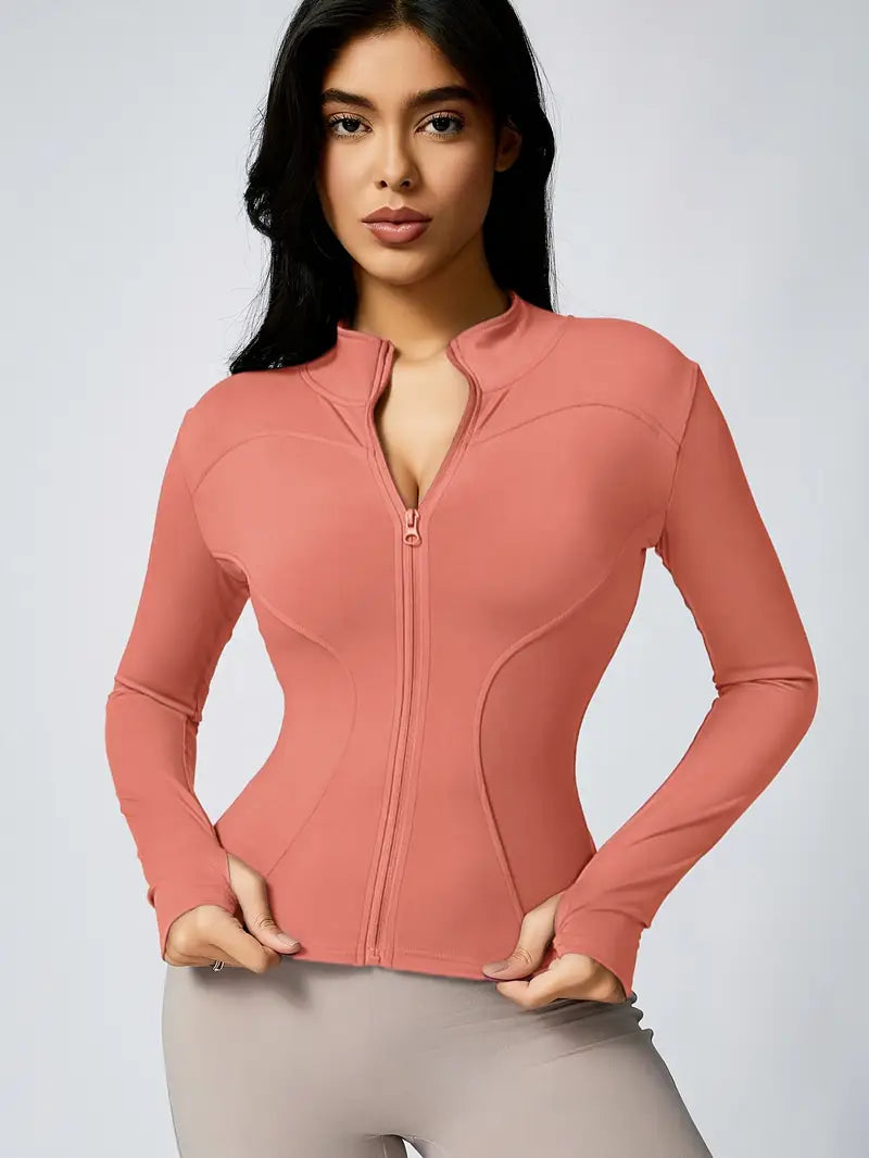 Women's High Stretch Polyester Spandex Blend Sports Top