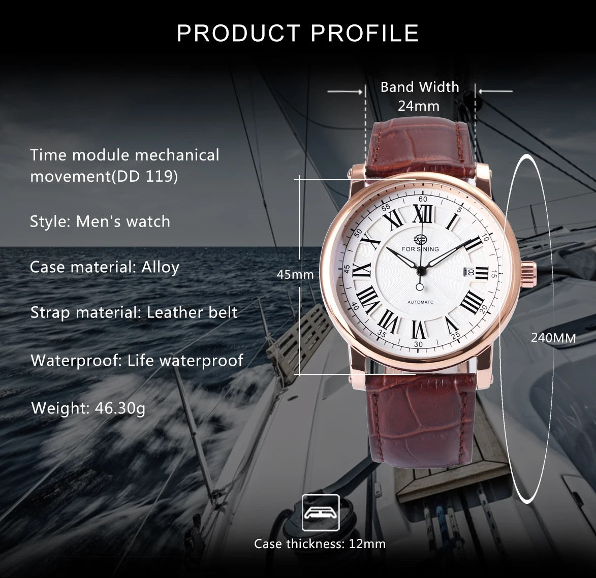 Forsining 279 Retro Automatic Watch for Men