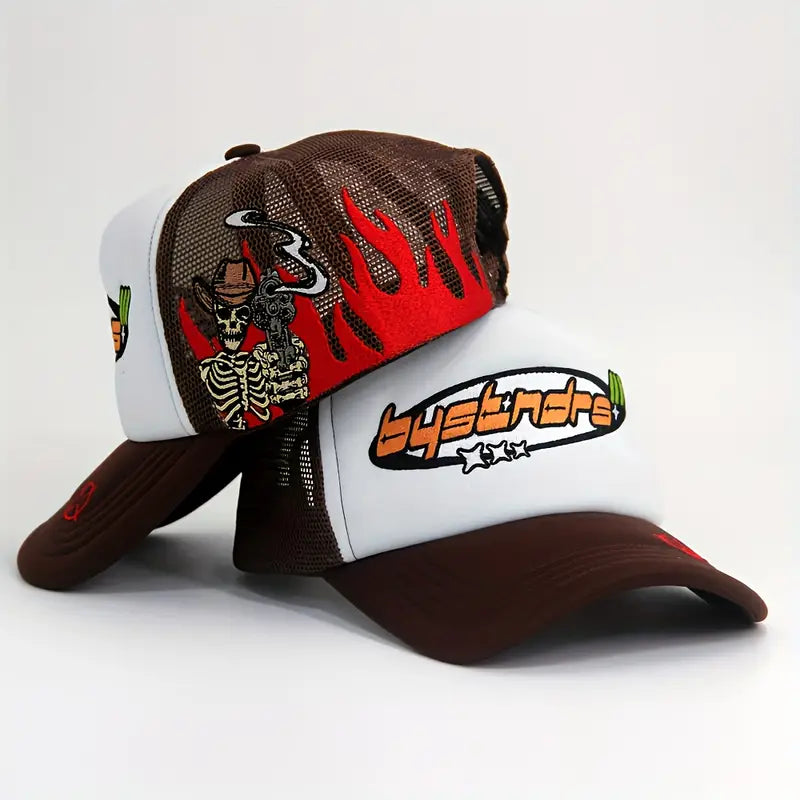 Men's Premium Embroidered Logo Trucker Hat