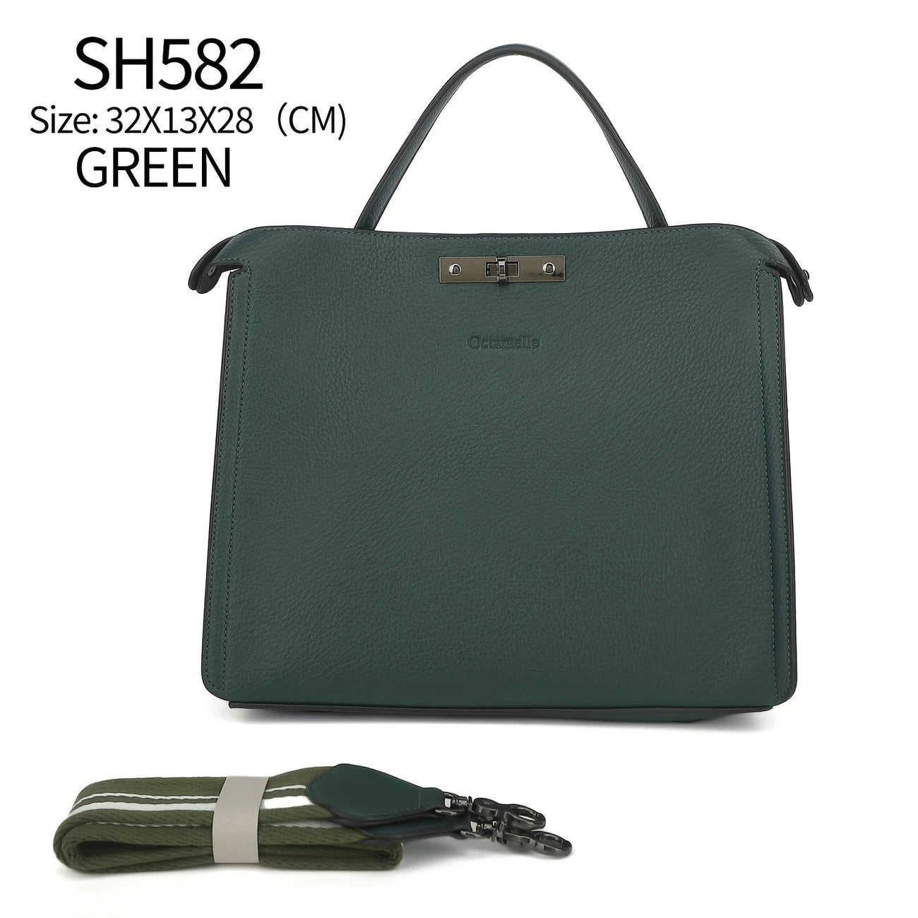 Women'S Business Briefcase - Lightweight Artificial Leather Handbag with Adjustable Shoulder Strap