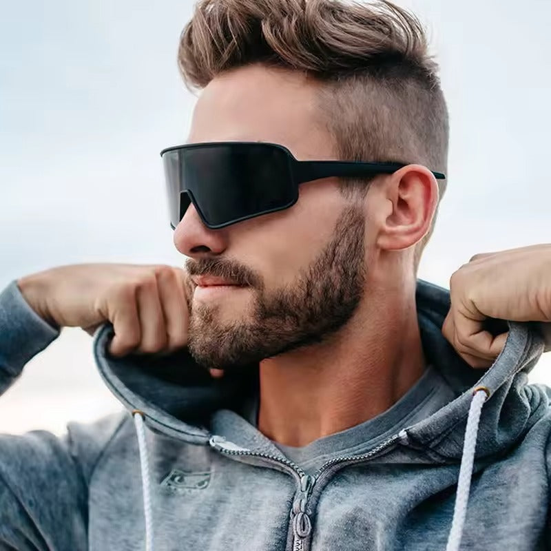 Unisex Large Frame Fashion Oversized Sport Sunglasses