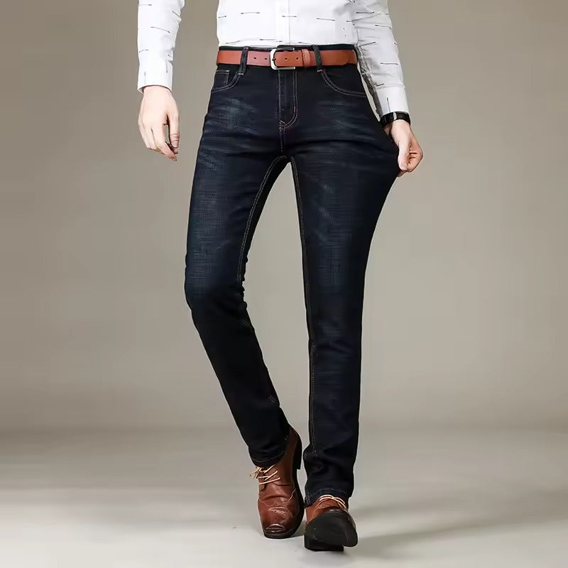 Autumn Classic Men's Fitted Stretch Jeans