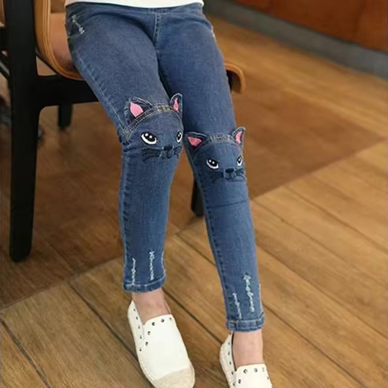 Denim Skinny Jeans for Infants and Kids