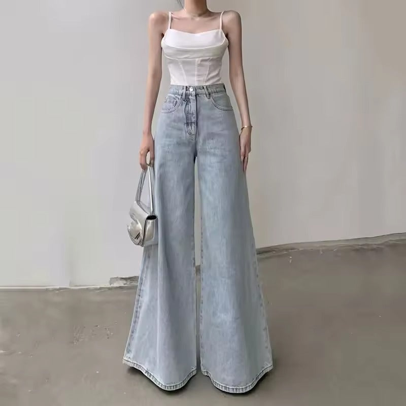 Women's Wide-Leg High-Waist Denim Jeans