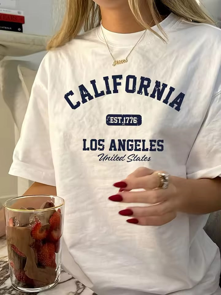 Women's Vintage California Los Angeles Graphic T-Shirt