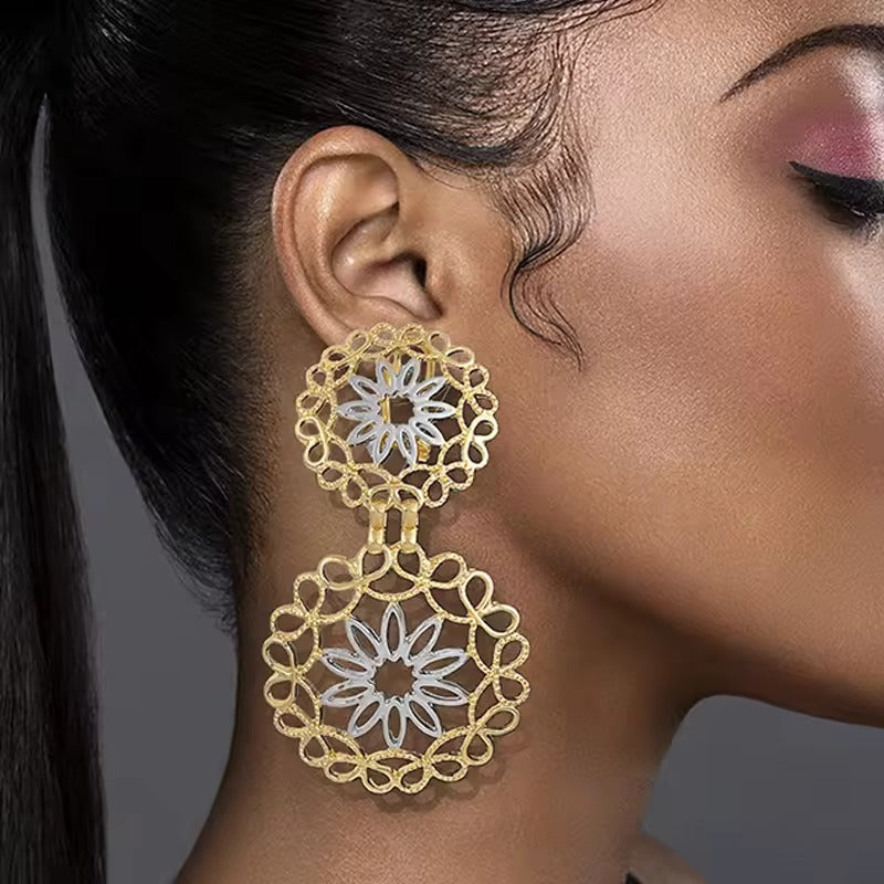 Women Luxury Design Big Drop Earrings