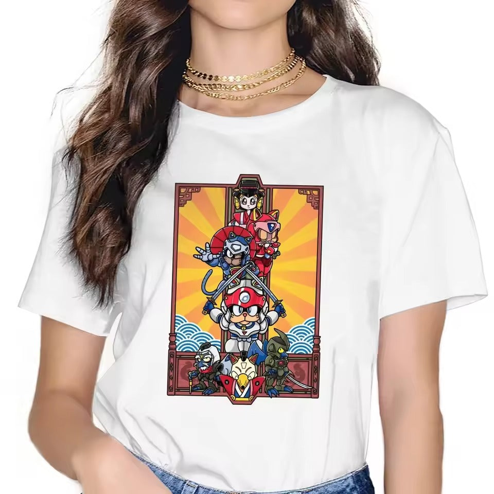 Samurai Pizza Cats Graphic Tops