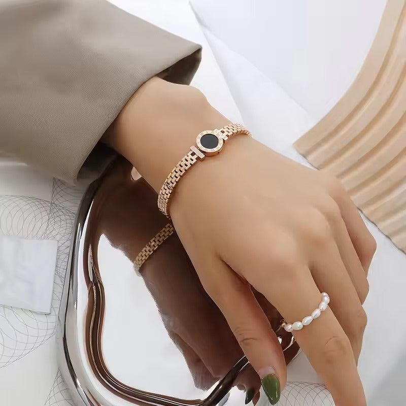 18K Gold Plated Love Letter Surgical Steel Bracelet
