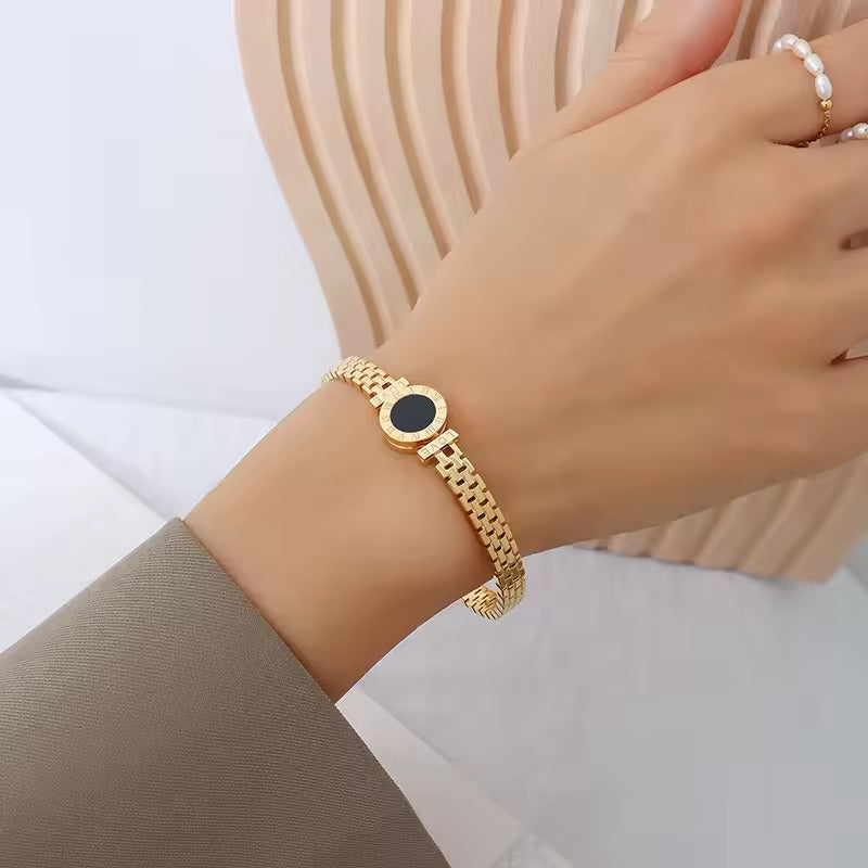 18K Gold Plated Love Letter Surgical Steel Bracelet