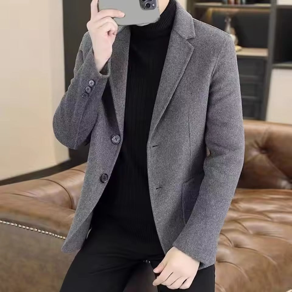 Men's Wool Blazer Coat