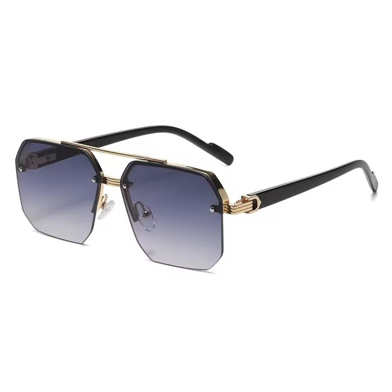Men's Metal Square Sunglasses