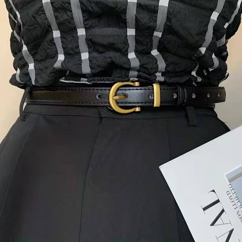 Men's Casual Vintage PU Leather Belt