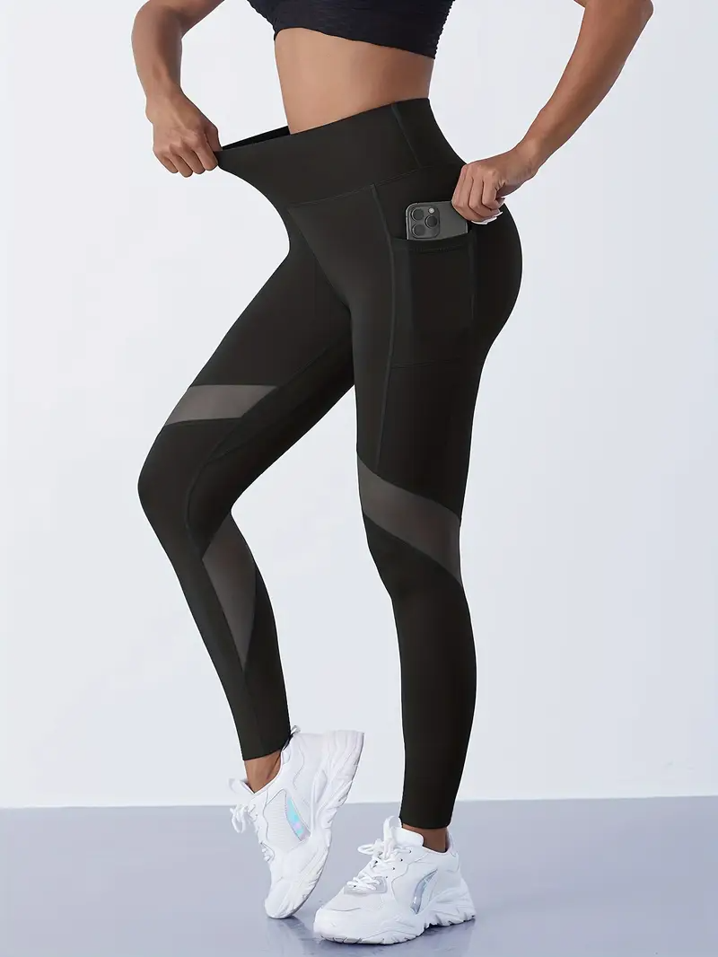 Women's High-Waist Yoga Leggings with Pockets