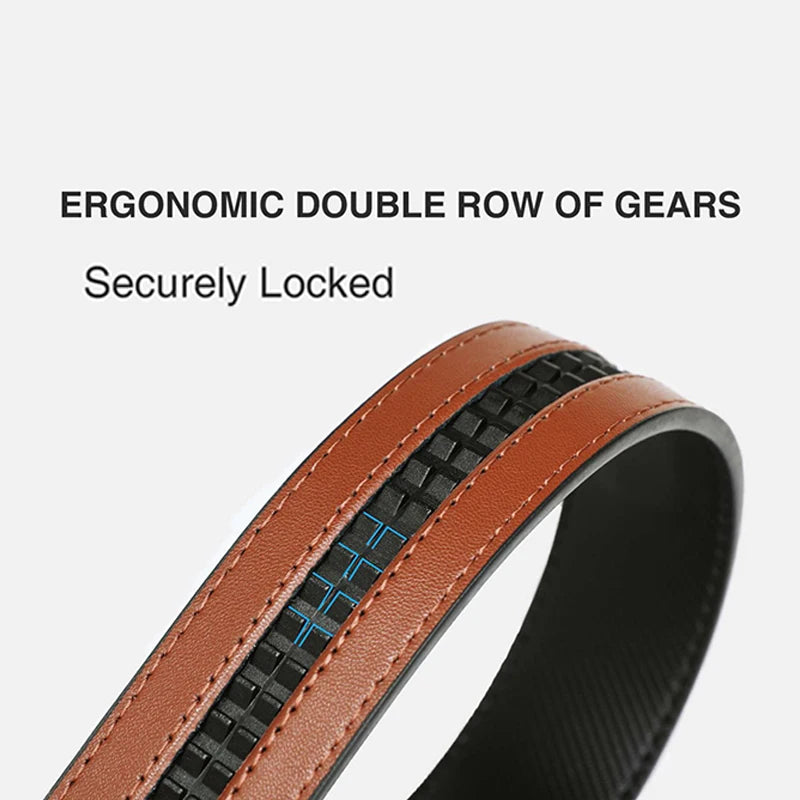Men's Genuine Leather Ratchet Belt