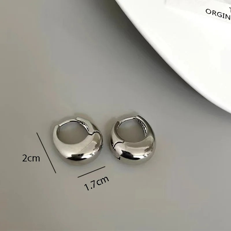925 Sterling Silver Vintage Hoop Earrings