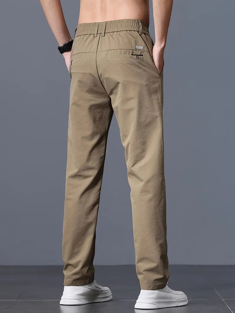Men’s Summer Straight-Leg Chino Pants