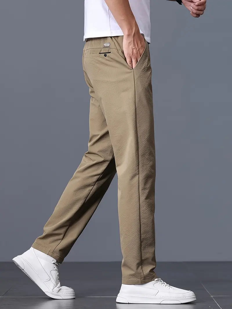 Men’s Summer Straight-Leg Chino Pants