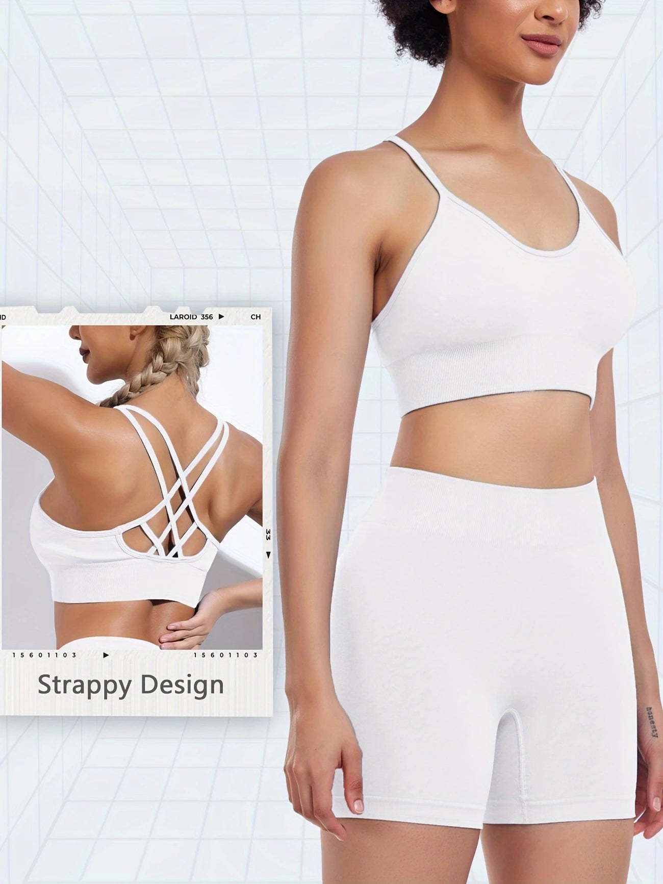High Waisted With Adjustable Padded Sports Bra Activewear Sets