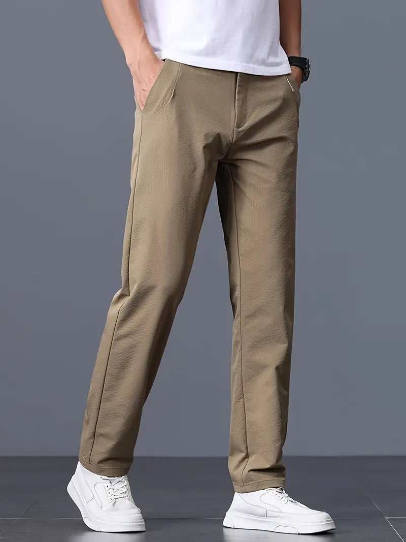 Men’s Summer Straight-Leg Chino Pants