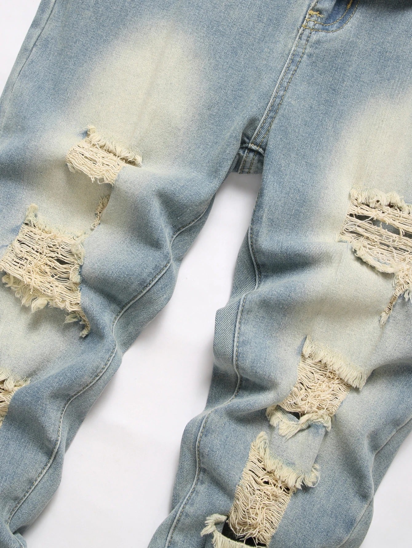 Vintage Streetwear Relaxed Fit Distressed Jeans