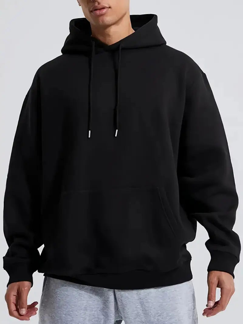 Men's Casual Solid Hoodie