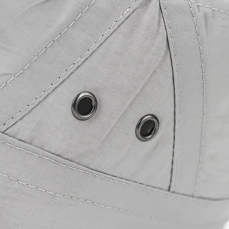 Classic Quick-Dry Flat Brim Cap Gray