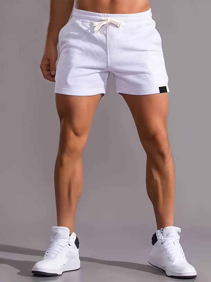 Men's Active Sports Shorts in Solid Color 2-Pack