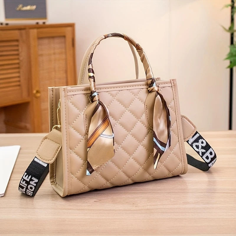 Elegant Black Quilted Crossbody bag for Women