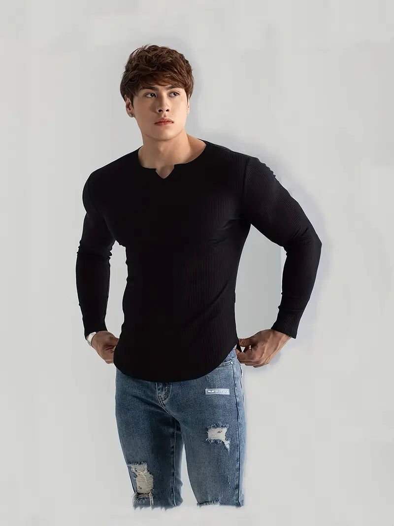 Long Sleeve Solid T-shirt