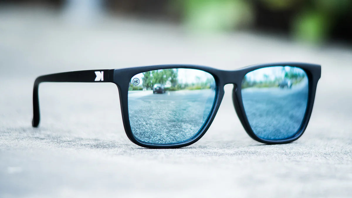 Matte Black / Sky Blue Fast Lanes Sunglass