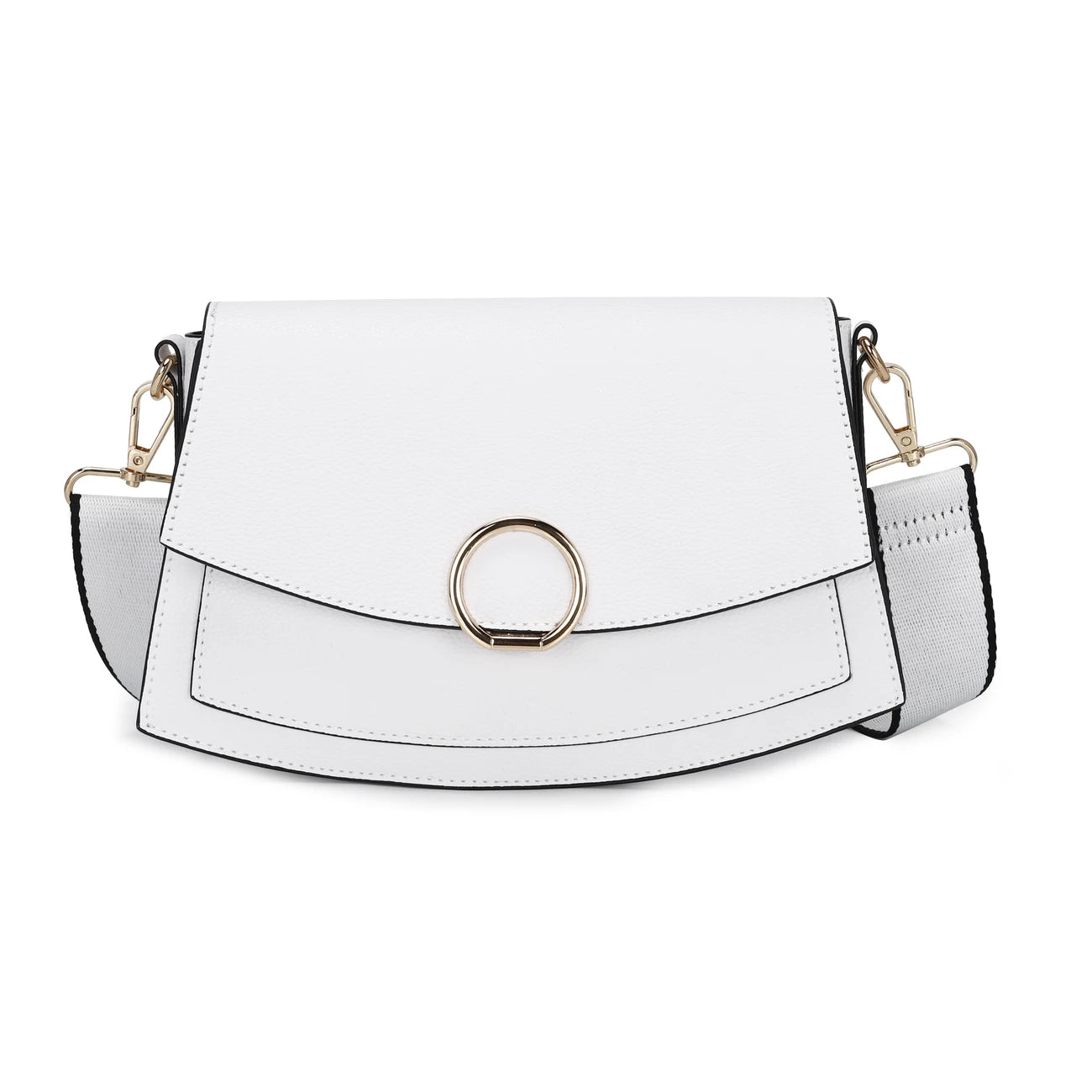 Chic Synthetic Leather Crossbody Bag for women