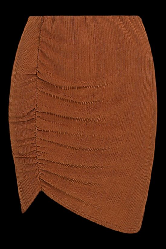 Slinky Rib Twist Co Ord Skirt