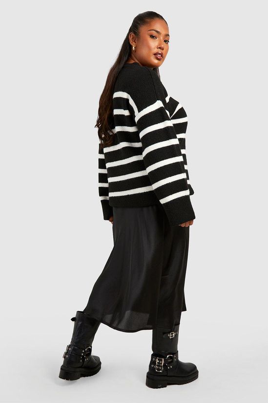 Plus Bias Cut Satin Midaxi Skirt