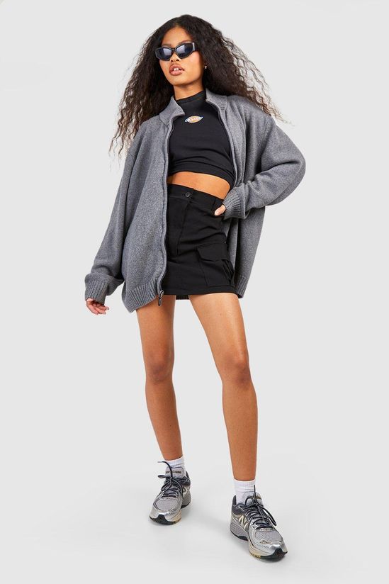 Stretch Cargo Mini Skirt