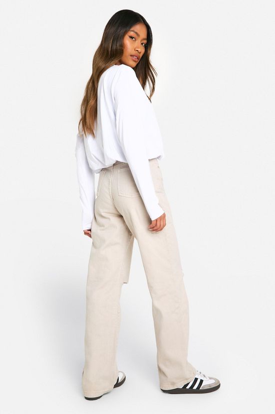 Basics Ripped Knee Boyfriend Jeans