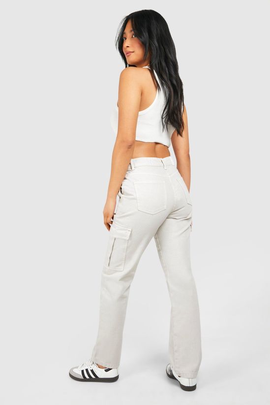 Petite 28 Inch Basics Cargo Pocket Jeans