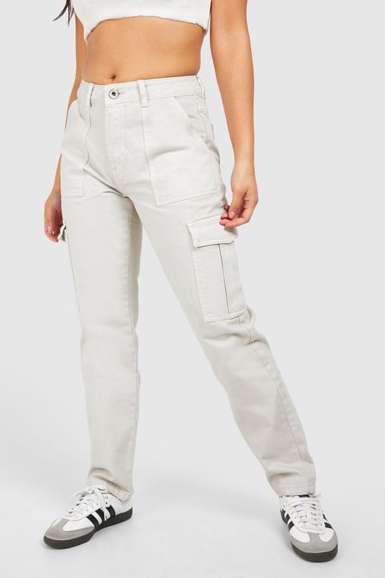 Petite 28 Inch Basics Cargo Pocket Jeans