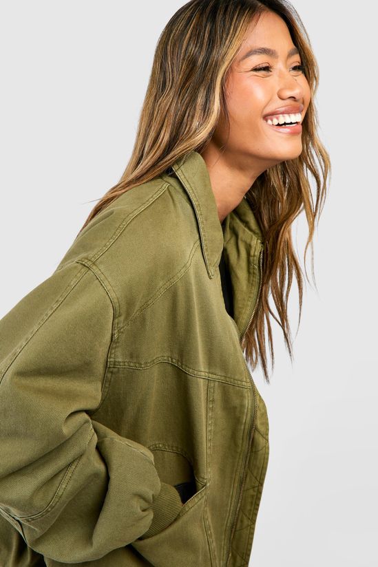 Oversized Bomber Jacket