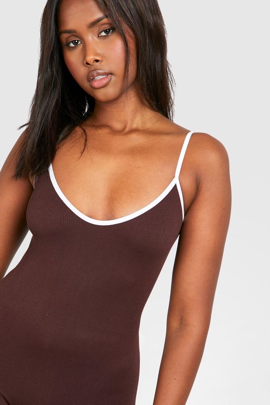 Seamless Contrast Unitard
