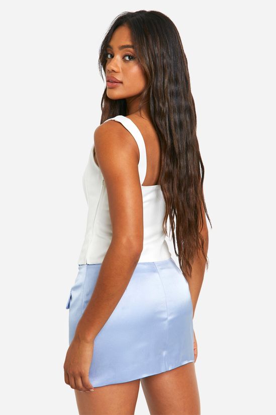 Satin Micro Mini Skirt