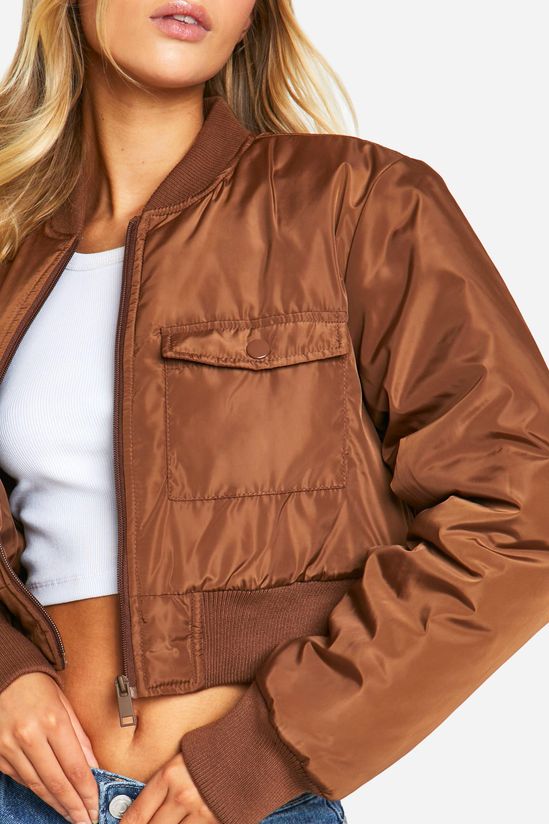 Pocket Detail Bomber Jacket